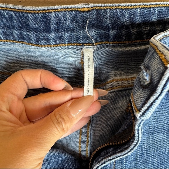 Rag & Bone Dre Low Rise Slim Boyfriend Jeans Size 32 - Picture 4 of 6